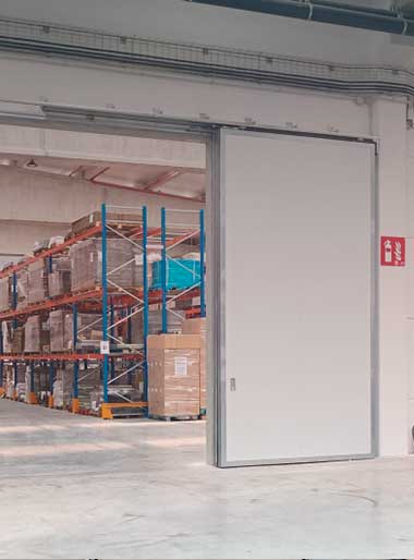 Instalación de puertas correderas cortafuegos Errece