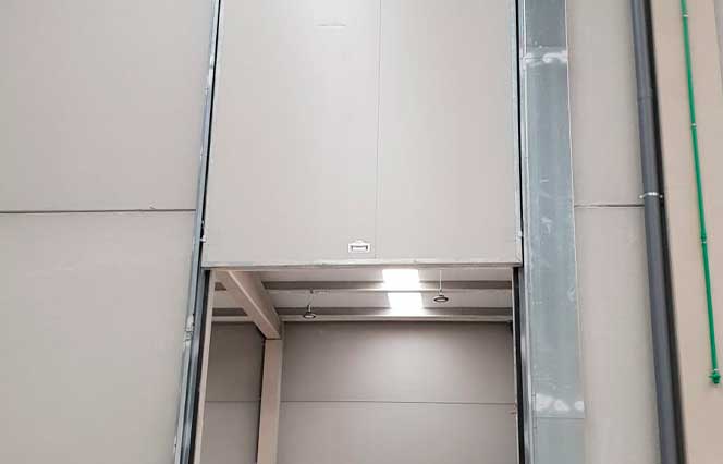 Puerta cortafuegos guillotina